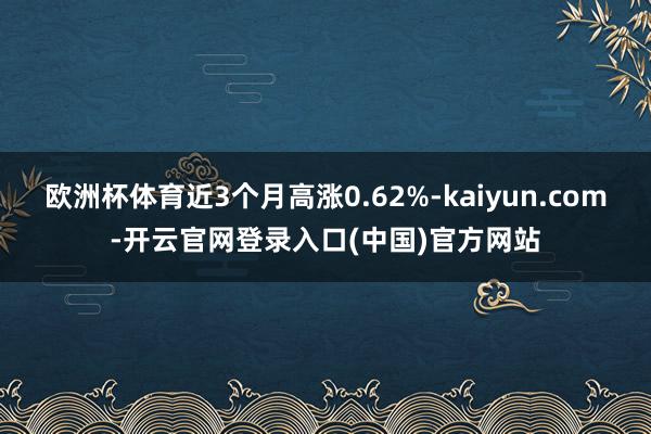 欧洲杯体育近3个月高涨0.62%-kaiyun.com-开云官网登录入口(中国)官方网站