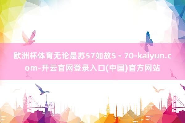 欧洲杯体育无论是苏57如故S - 70-kaiyun.com-开云官网登录入口(中国)官方网站