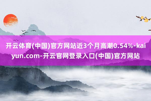 开云体育(中国)官方网站近3个月高潮0.54%-kaiyun.com-开云官网登录入口(中国)官方网站